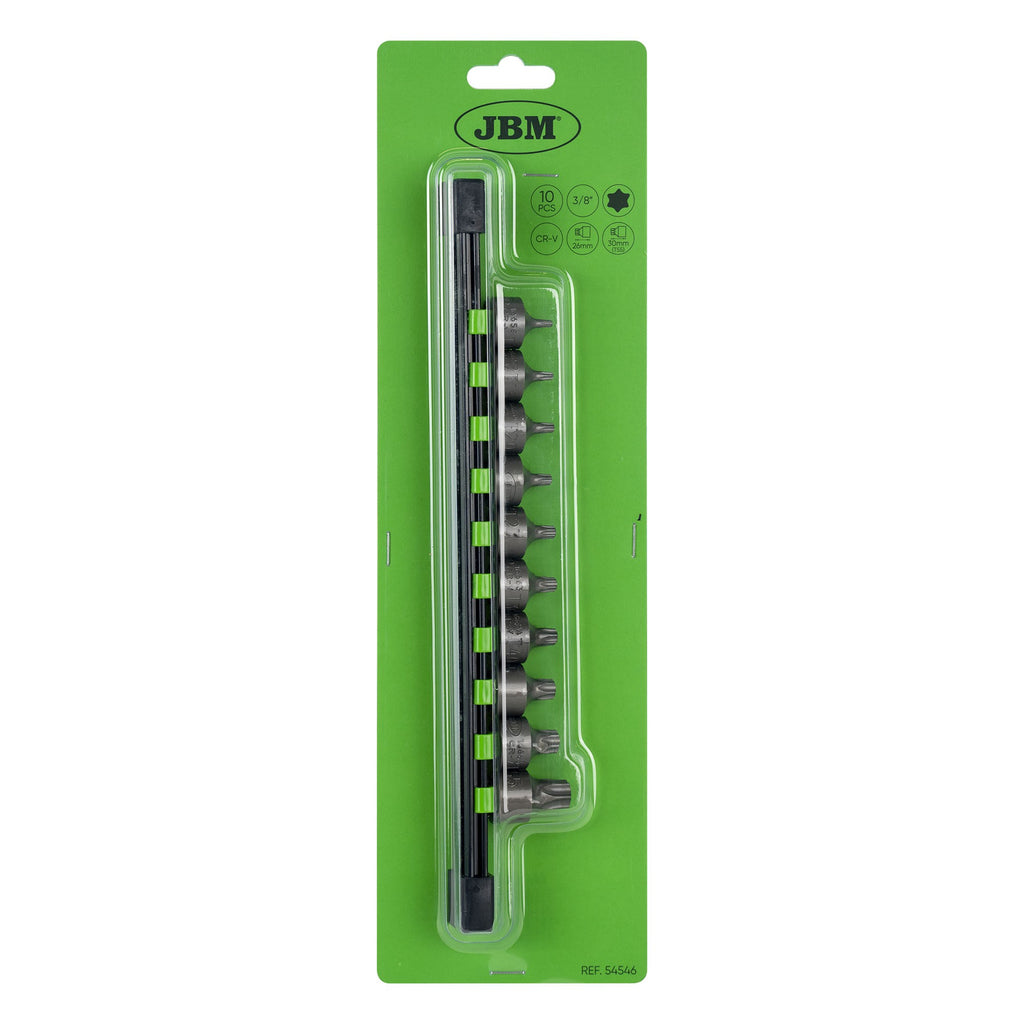 54546 10 daļu 3/8 collu īso Torx galvu komplekts