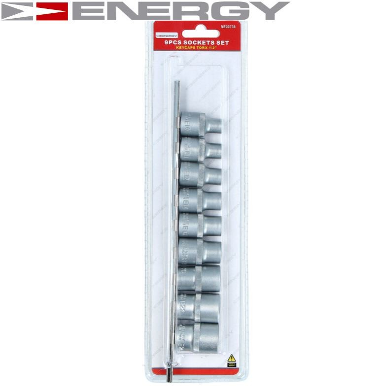 1/2 TORX uzgriežņu atslēgu komplekts E10-24 9 gab. NE00738