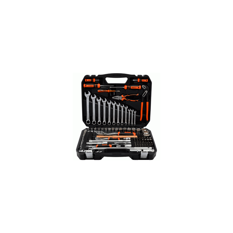 Instrumentu komplekts 1/2''+1/4'' pro / 105 daļas