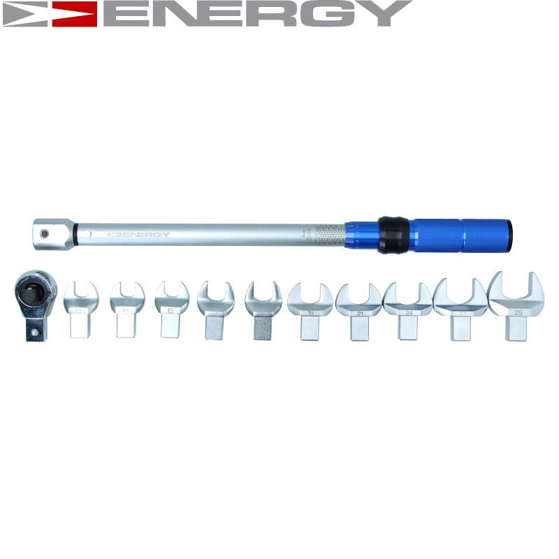 Dinamometrisko atslēgu komplekts 1/2" 20–220 Nm ar atvērtām galviņām NE01135