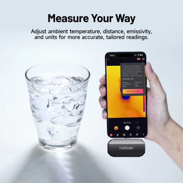 TC002C Duo „Termovizors USB-C iPhone un Android ierīcēm“
