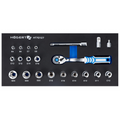 E-profila uzgaļi + 3/8" instrumenti / ar ratiņu koferi ht7g127