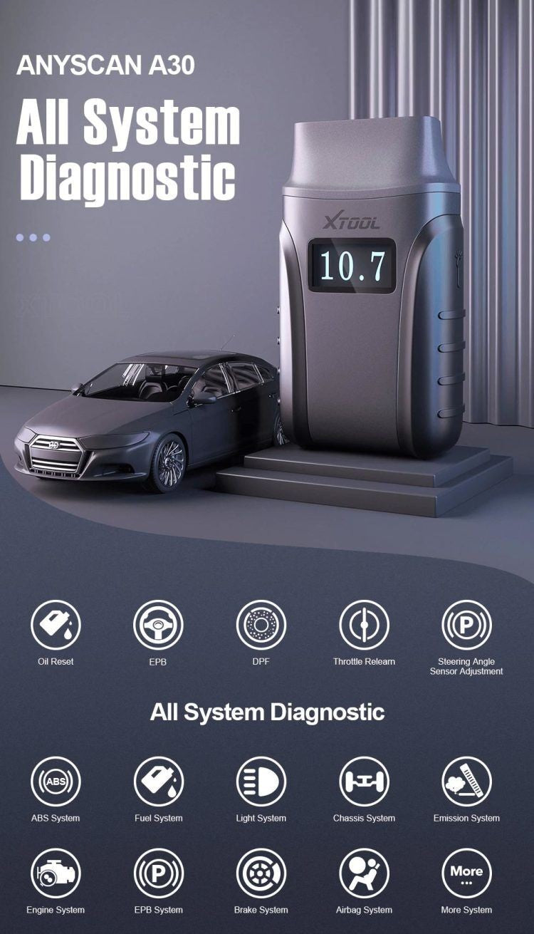 Universāla mobilā diagnostika automašīnām XTOOL ANYSCAN