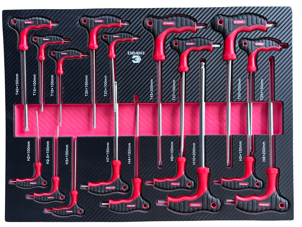 EVERFORCE INSTRUMENTU RATIŅI – 7 ATVILKNES AR 7 PILNĀM 266 GAB. INSTRUMENTIEM 04-1020
