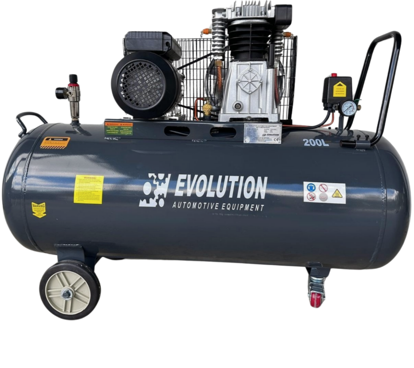 EVO-200PRO virzuļkompresors ar saspiestu gaisu 200l Evolution (230v)