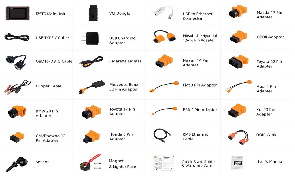 Augstākās klases diagnostikas platforma Foxwell i75TS+TPMS