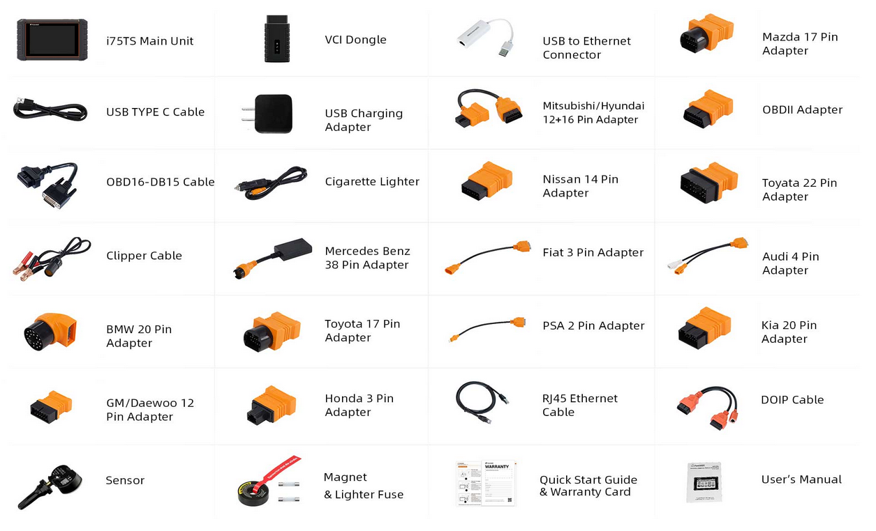 Augstākās klases diagnostikas platforma Foxwell i75TS+TPMS