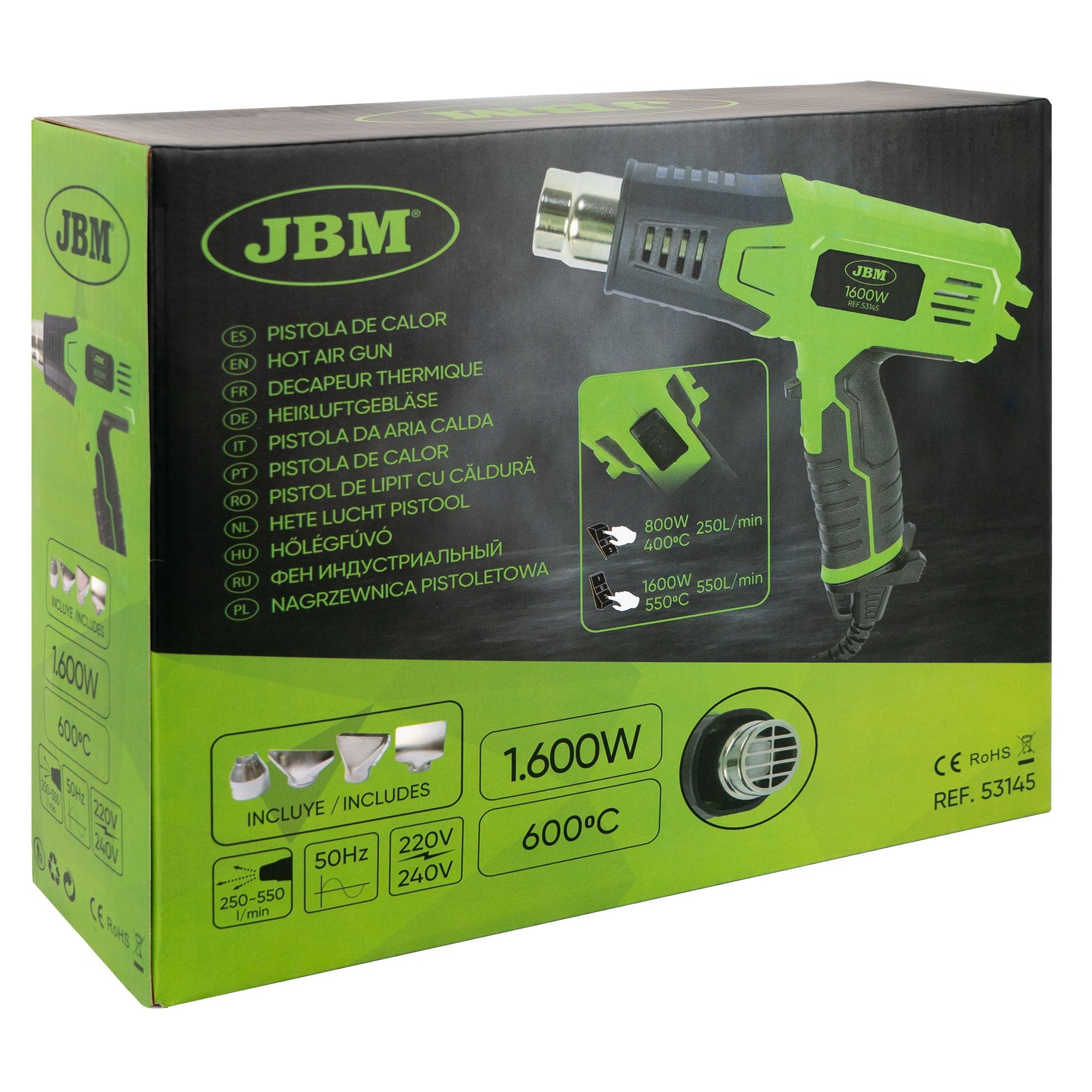Celtniecības matu žāvētājs 1600W 53145