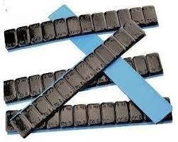 Krāsoti (MELNI) līmes atsvari 60 g 100 gab. 5/5 g