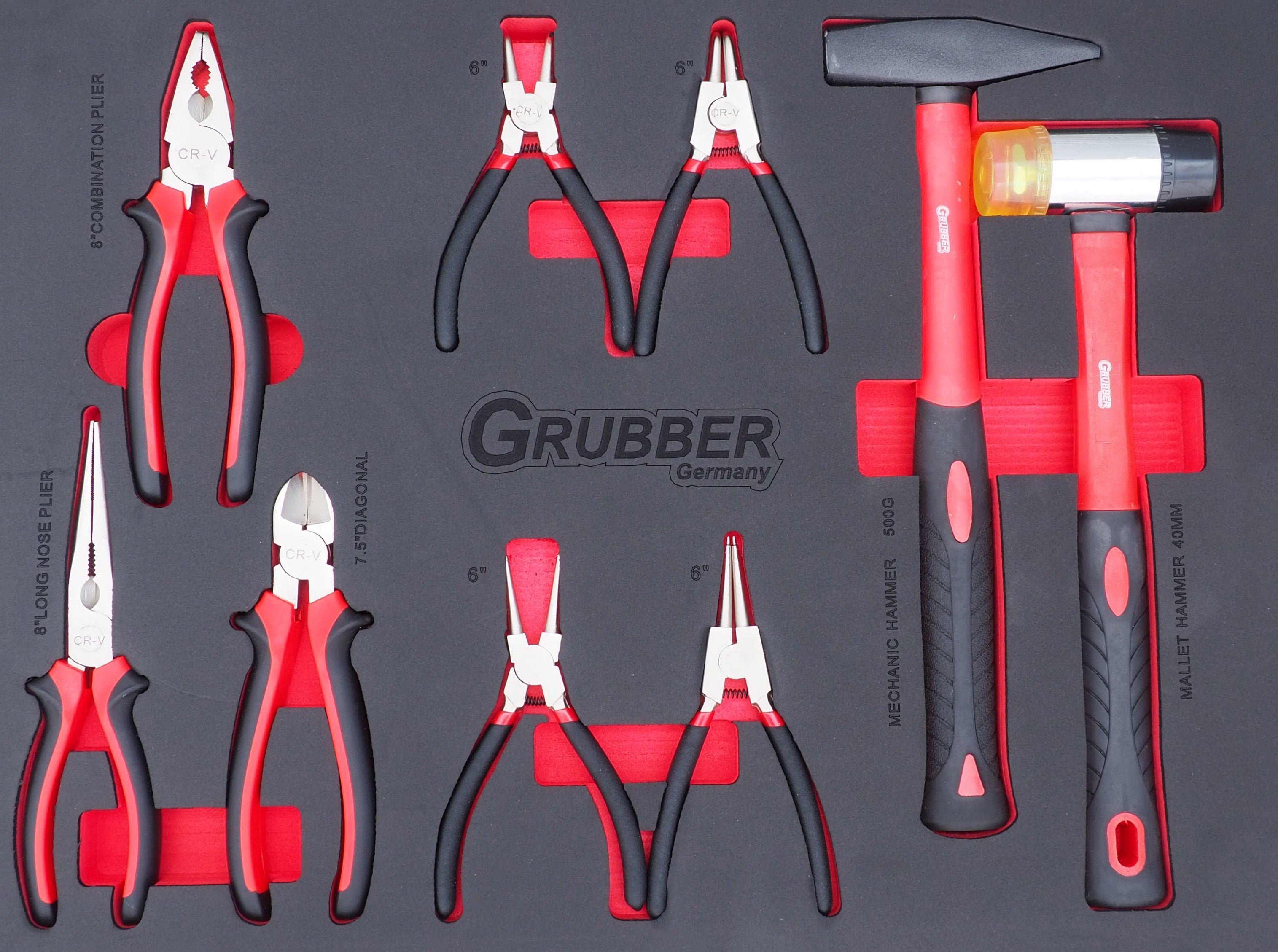 Instrumentu ratiņi ar 6 atvilktnēm un 236 instrumentiem GRUBBER WN236