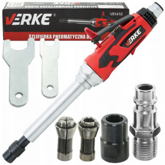 Taisna pneimatiskā slīpmašīna 3 mm + 6 mm / 125 mm gara