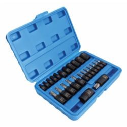 Presētu TORX uzgaļu un E-veida galviņu komplekts, 25 gab. S-H2548T