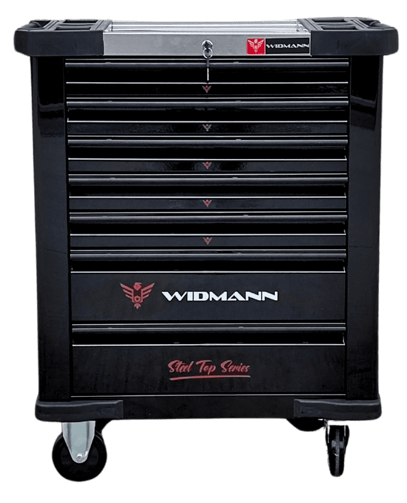 WIDMANN instrumentu ratiņi – 7 atvilktnes ar 6 komplektiem, 272 gab. WM-ST-6BK