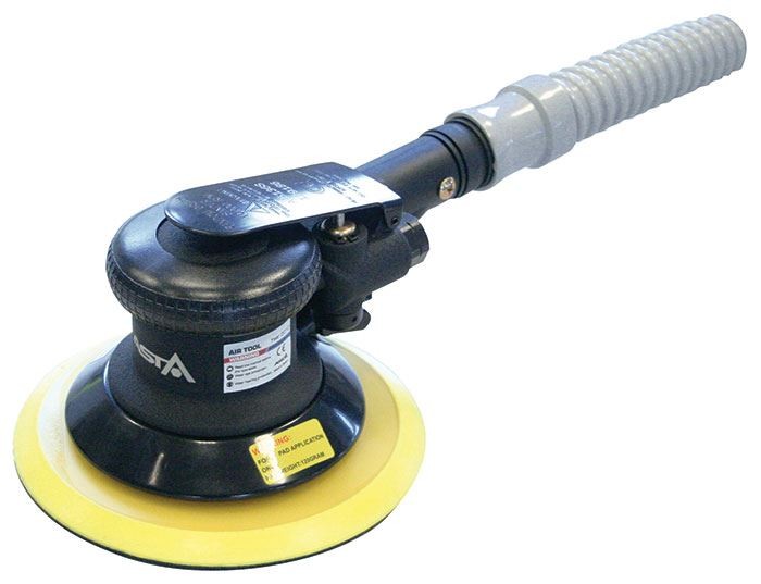 Pneimatiskā slīpmašīna ar apaļu 150 mm paliktni