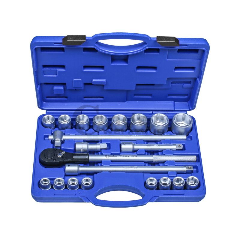 Profi instrumentu komplekts 3/4" "sešstūra" (19-50mm) 21 gab.