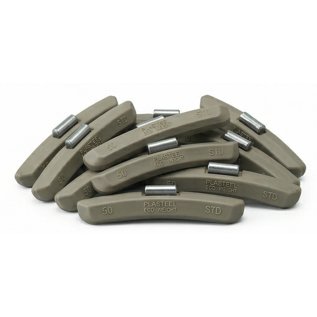 Kalti svari metāla riteņiem „Plasteel Eco“ 50 g (50 gab.)