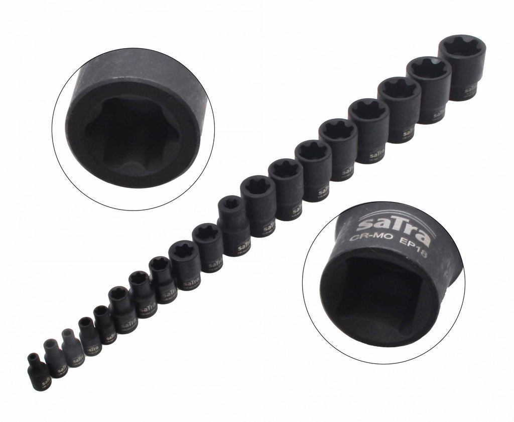 E-TORX Plus triecienu uzgaļu komplekts, 19 gab. S-90230