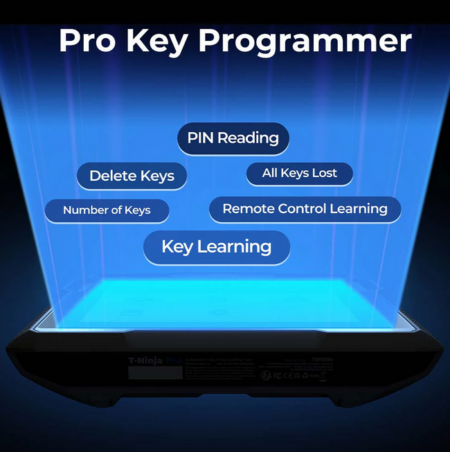 T-Ninja Pro atslēgu programmēšanas un diagnostikas ierīce
