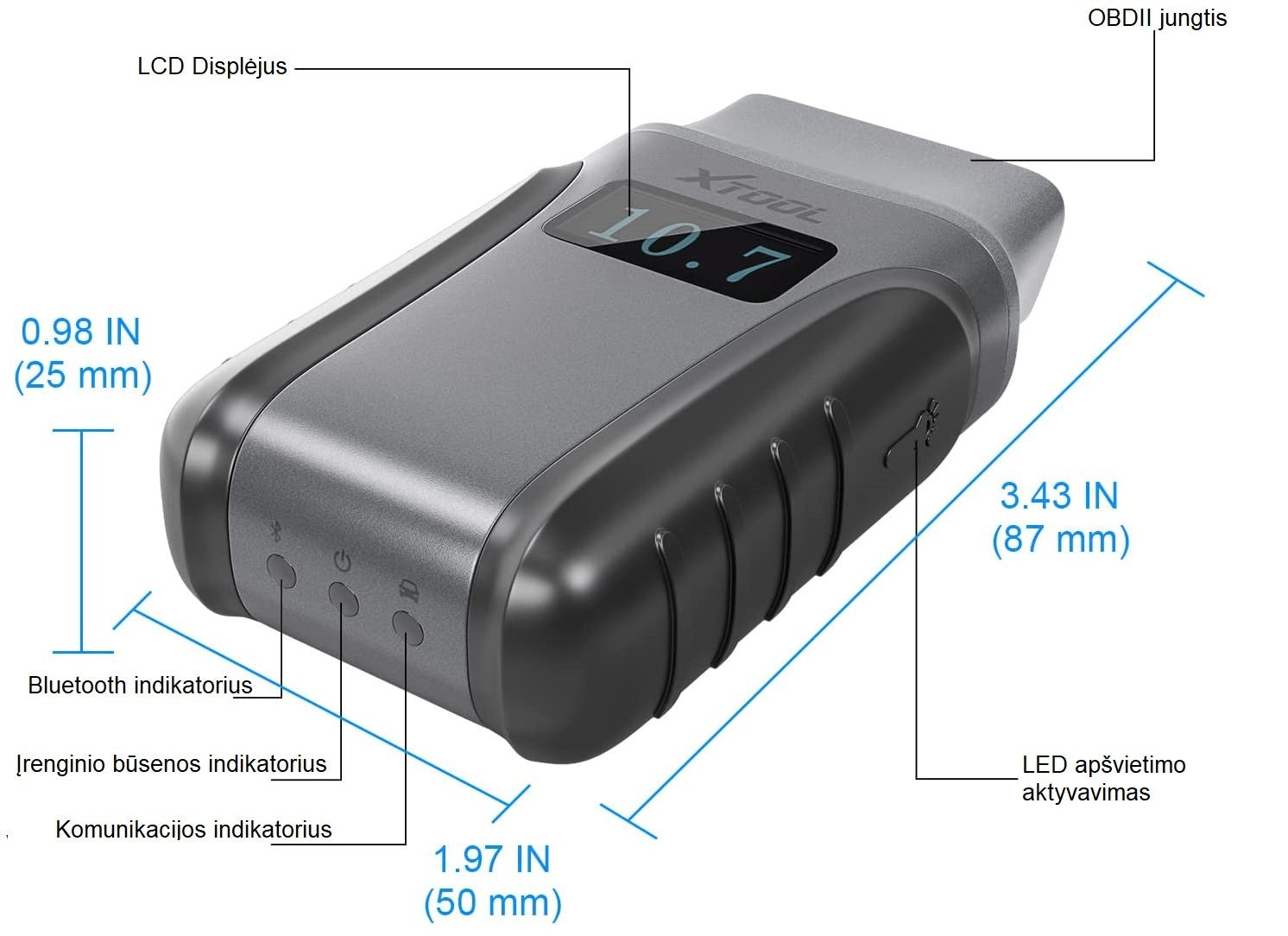 Universāla mobilā diagnostika automašīnām XTOOL ANYSCAN