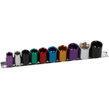3/8" īso 6 punktu uzgaļu komplekts 10-19 mm NE00286