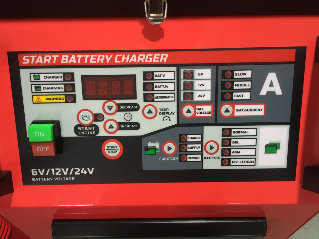 Akumulatora lādētājs ar palaišanas funkciju FBC-1000 6V/12V un 24V