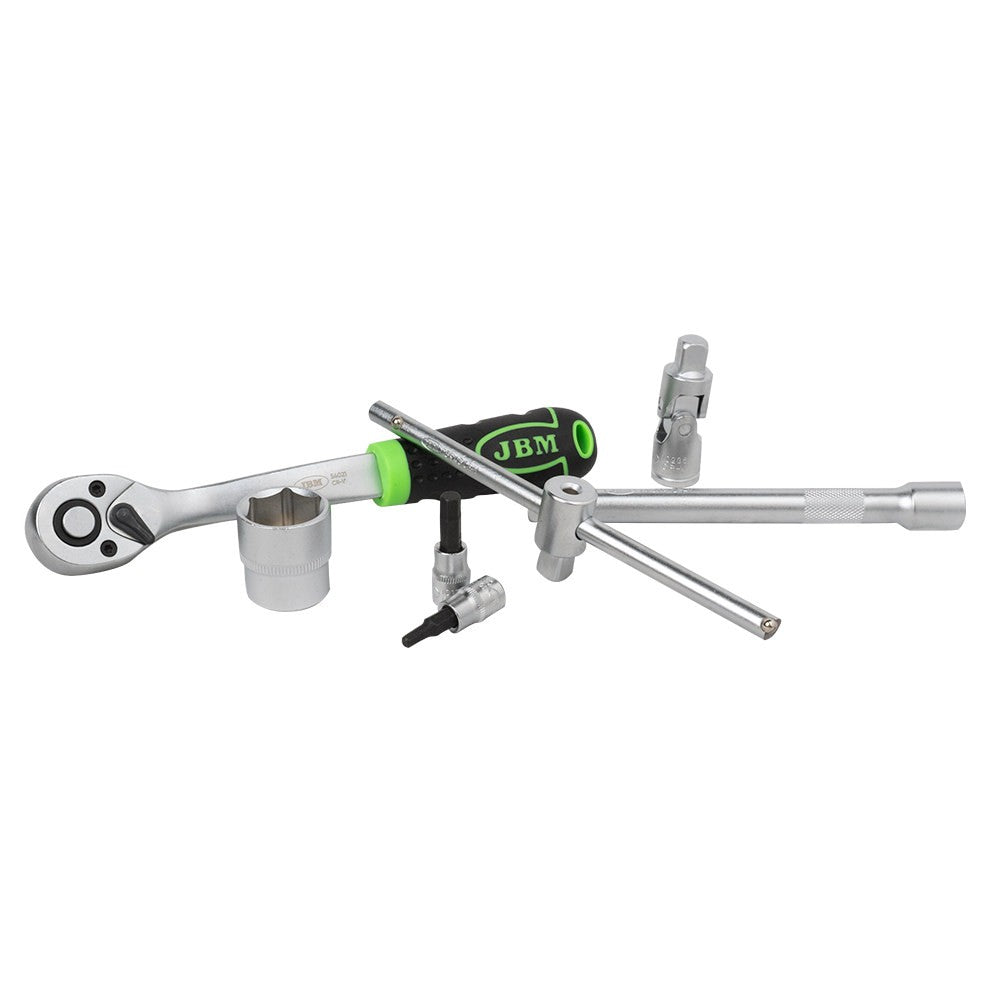 54277 59 daļu 3/8 collu sešstūra galvas instrumentu komplekts, cinkots