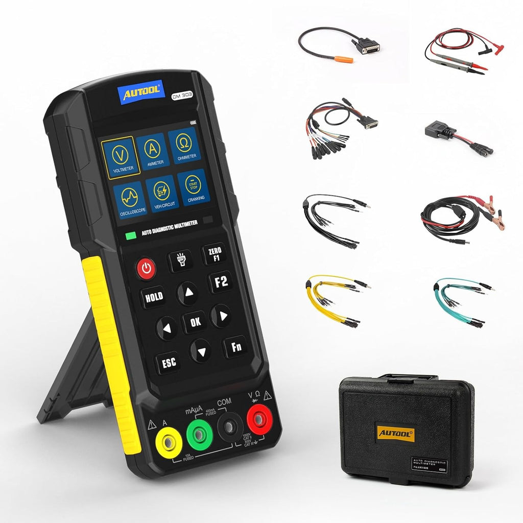 DM303 AUTOOL digitālais multimetrs ar 12 dažādām funkcijām