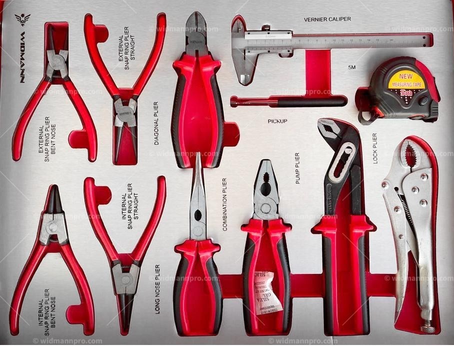WIDMANN JUMBO PRO - instrumentu ratiņi ar 13 atvilktnēm un 11 pilniem 471 gab.