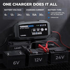 TOPDON Tornado30000 viedais akumulatora lādētājs 6V/12V/24V, 30A