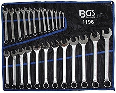 Kombinēto atslēgu komplekts 25 gab., 6-32 mm, DIN 3113 Cr-V, BGS TECHNIC 1196