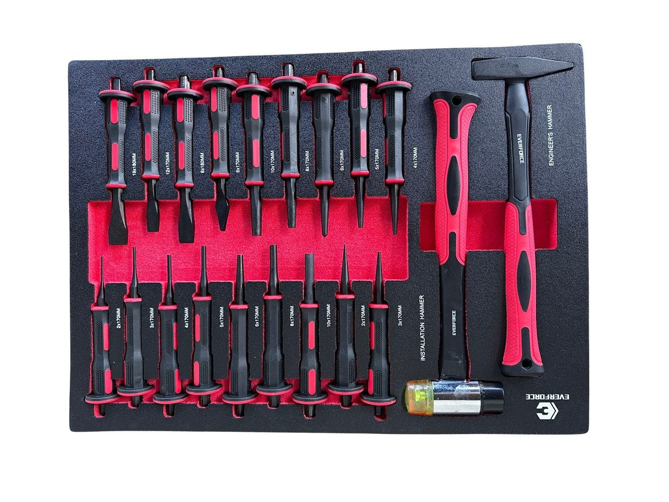 EVERFORCE INSTRUMENTU RATIŅI – 12 ATVILKNES AR 11 PILNĀM 293 GABALIEM 04-1011