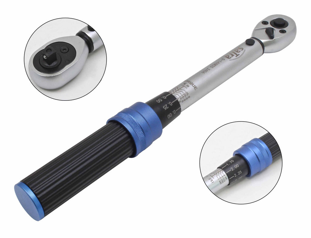 1/4 dinamometrinis raktas 5-25Nm 240mm S-14XM25