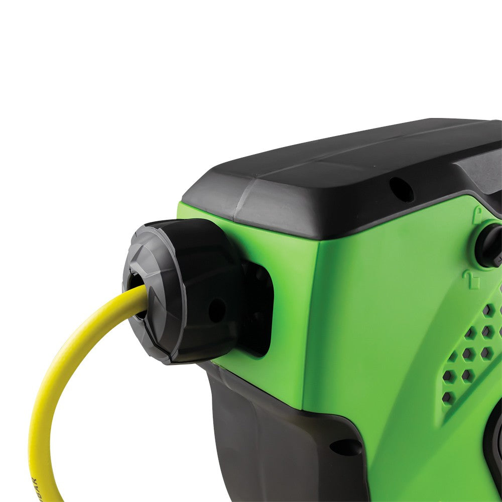 Pneimo PVC šļūtene 10m+1.5m ar automātisko spoli / ar turētāju / iekšējais Ø8 53882