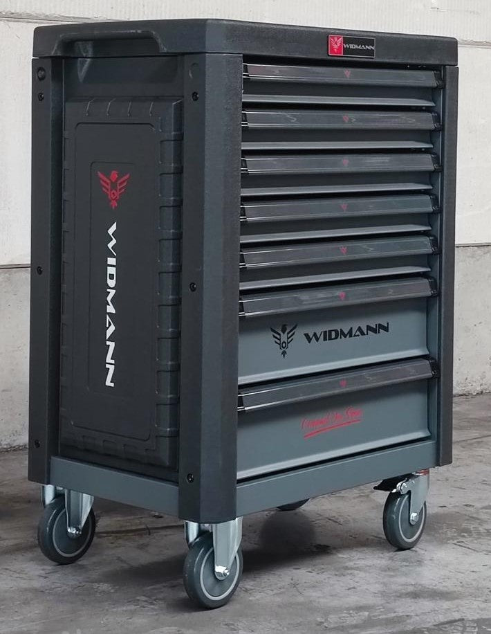 WIDMANN instrumentu ratiņi – 7 atvilktnes ar 6 atvilktnēm, 263 gab., WM-C1-6GR