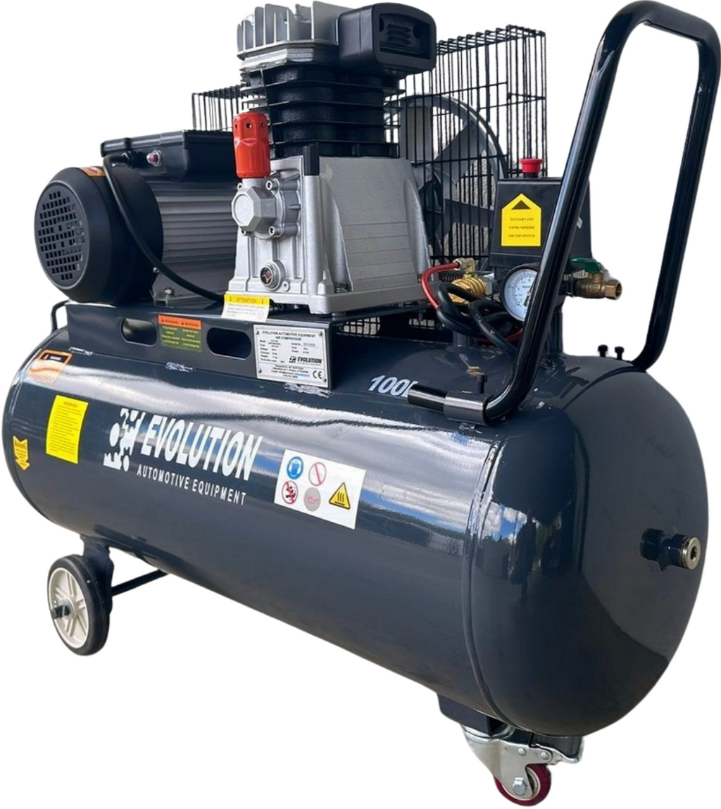 EVO-100 virzuļkompresors ar saspiestu gaisu 100l