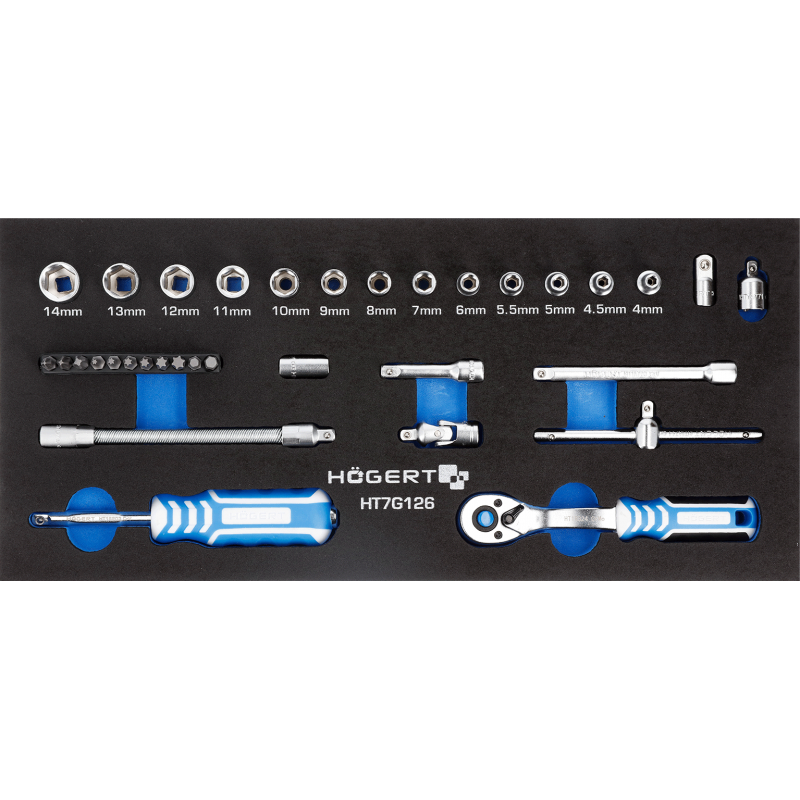 1/4 instrumentu komplekts (4-14 mm) / ar ratiņu koferi