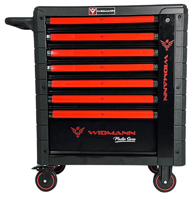 WIDMANN instrumentu ratiņi – 7 atvilktnes ar 7 komplektiem, 272 gab. WM-MS7