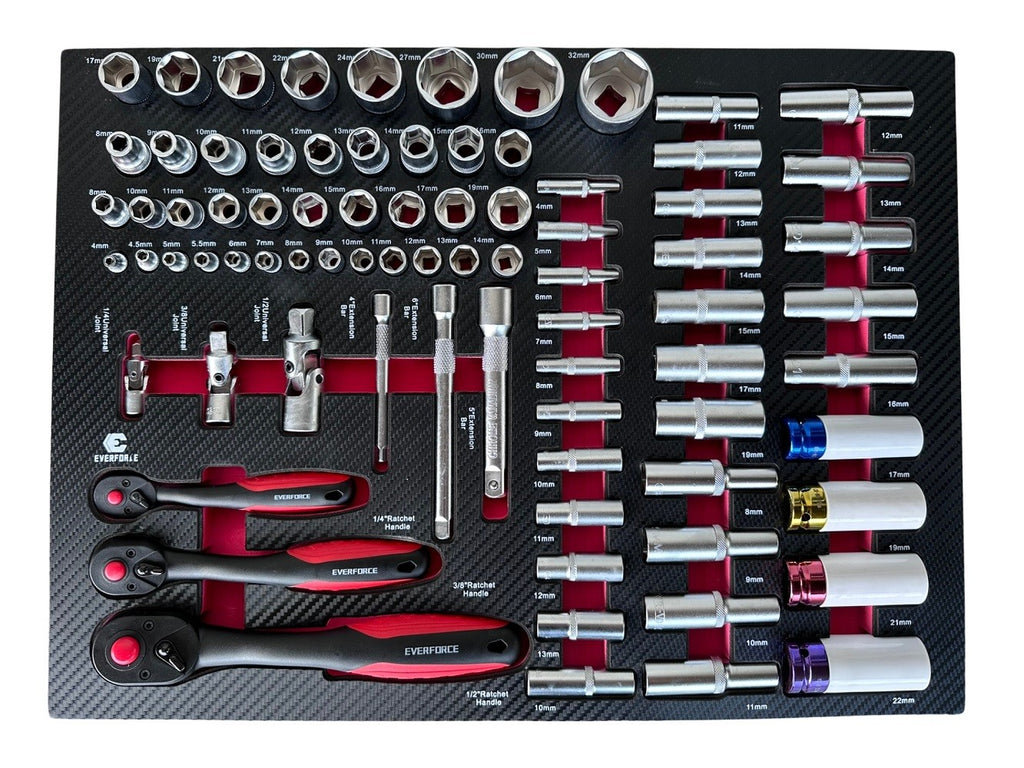 EVERFORCE INSTRUMENTU RATIŅI – 7 ATVĒRUMI AR 7 PILNĀM KASTĒM, 226 VIENĪBAS 04-1010