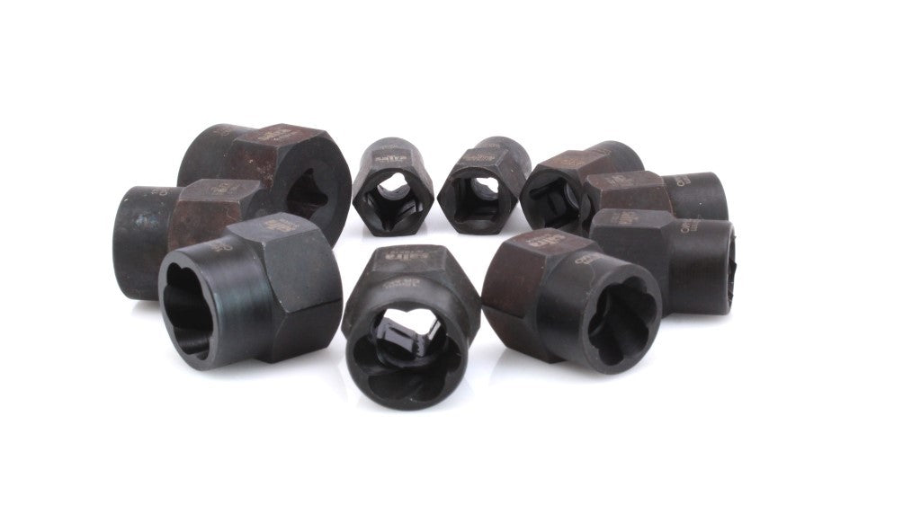 Speciālo uzgaļu komplekts bojātu skrūvju izgriešanai, 11 gab. / 3/8" / 10–19 mm S-TS11X/S-90162
