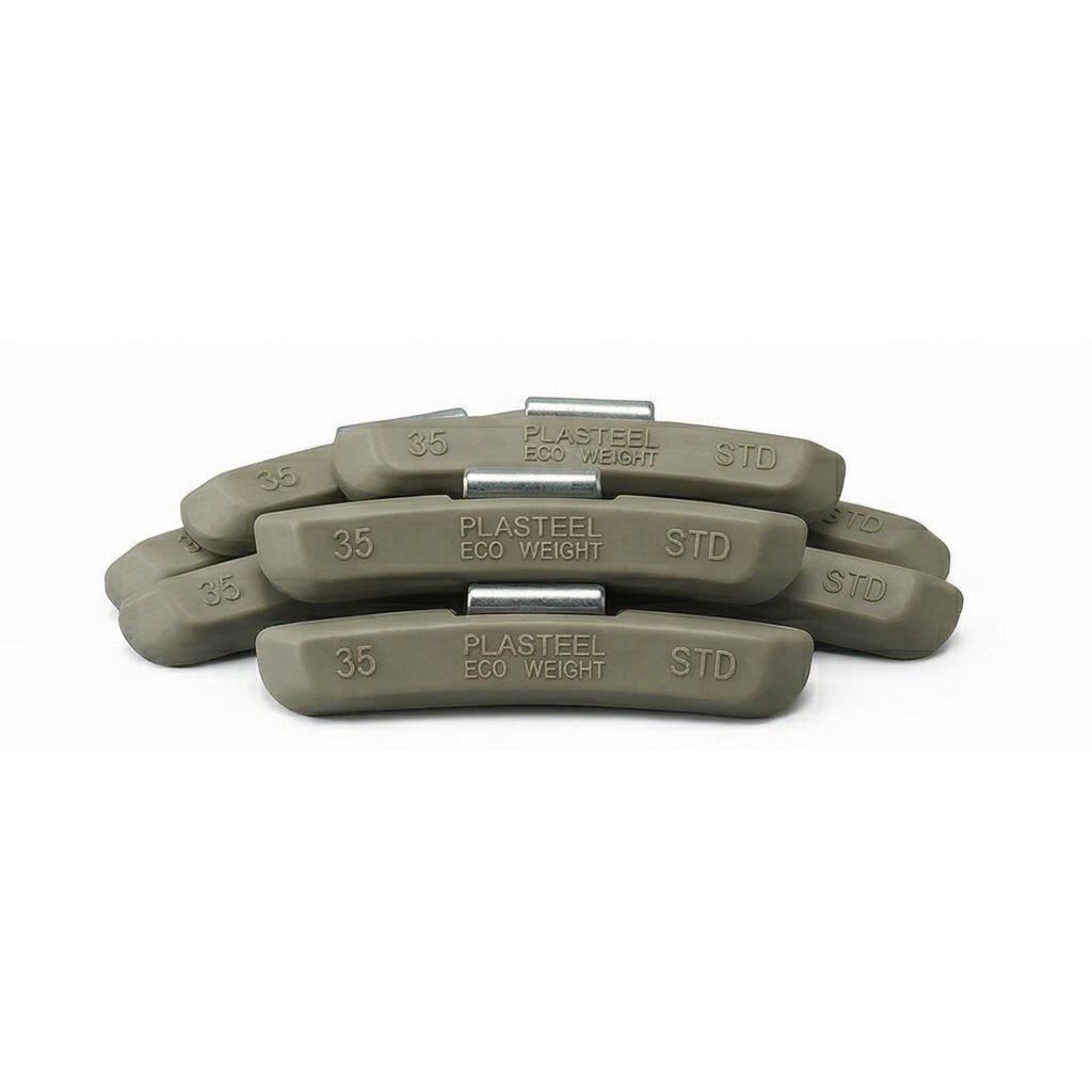 Kalti svari metāla riteņiem „Plasteel Eco“ 35 g (50 gab.)