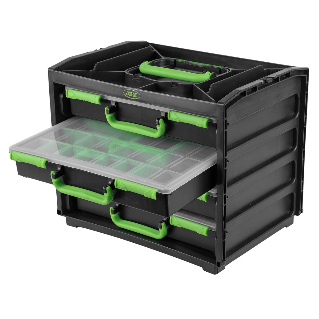 Plastmasas kaste ar 4 izņemamiem nodalījumiem 54969