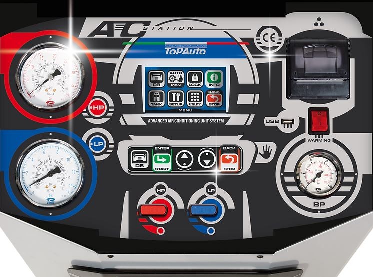 Automātiskā gaisa kondicionieru uzpildes stacija RR601 HI-TECH