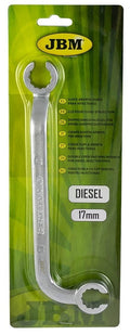 Dīzeļdegvielas iesmidzinātāja cauruļu atslēga 17 mm 52821
