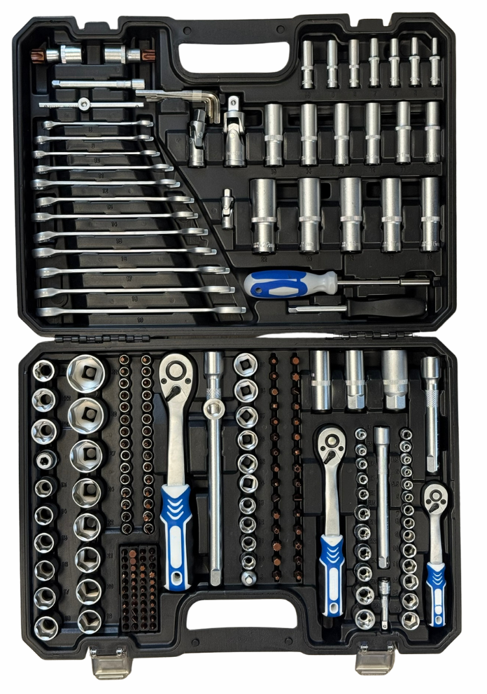 216 detaļu instrumentu komplekts čemodānā 03-1427