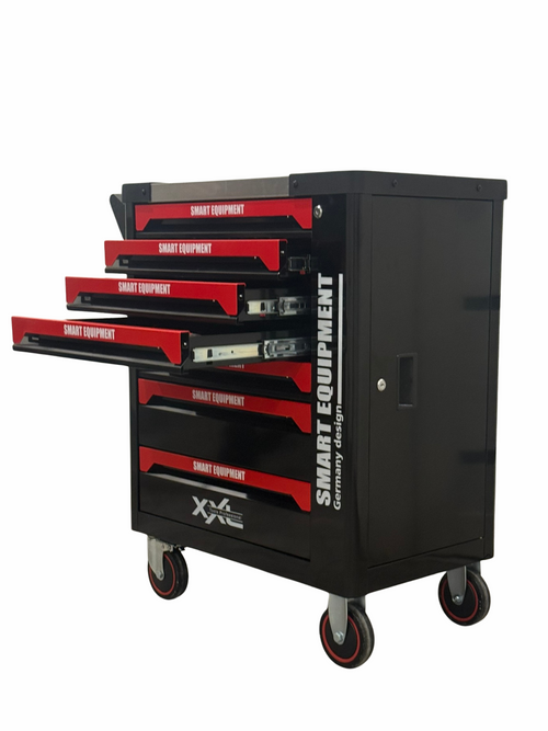 11-0001 Instrumentu ratiņi ar 7 atvilktnēm un 256 instrumentu komplektu