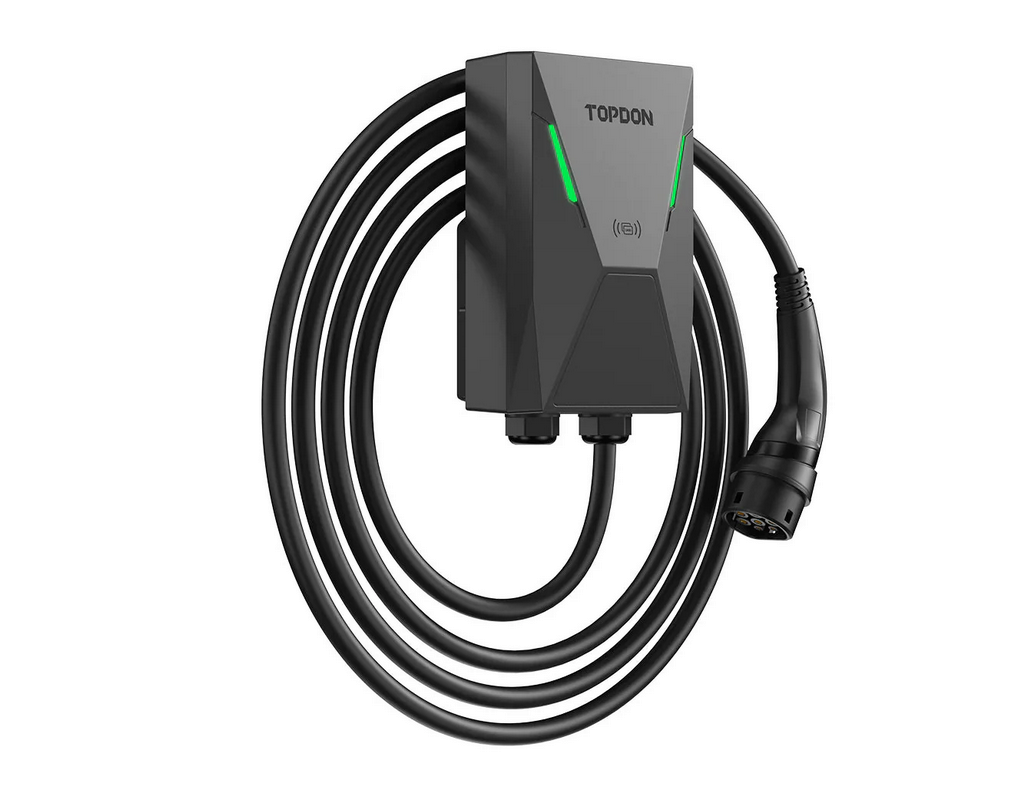 TD60610015 AC Mini EV lādētājs 7kW ar 2. tipa kabeli (Wi-Fi un RFID vadība)