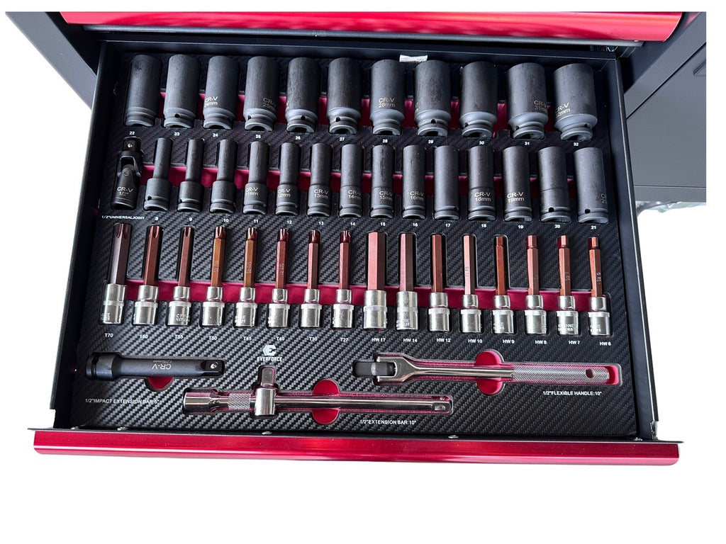EVERFORCE INSTRUMENTU RATIŅI – 7 ATVĒRUMI AR 7 PILNĀM KASTĒM, 226 VIENĪBAS 04-1010