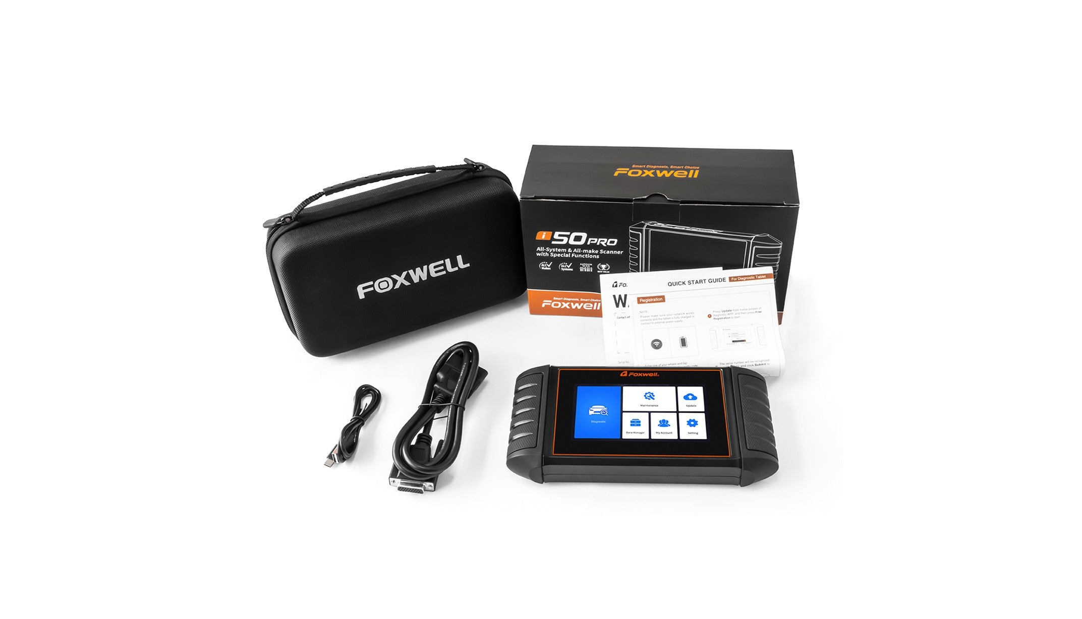 i50 PRO Universālā automašīnas diagnostika Foxwell