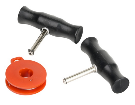 03-1241 Stikla griešanas rokturi 2 gab. ar stiepli