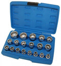 Daudzfunkcionālo 1/2" uzgaļu komplekts, 19 gab. / 8–32 mm A-SUNI19